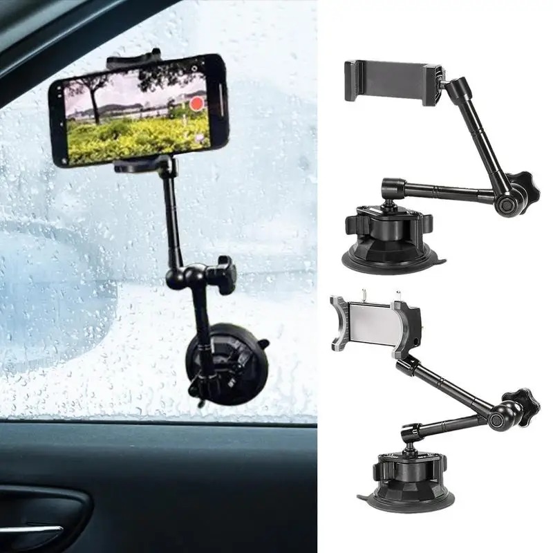 

Car Phone Holder Universal Auto Mobile Phone Mount Adjustable Dashboard Windshield Phone Holder With 360 Degree Rotary Support