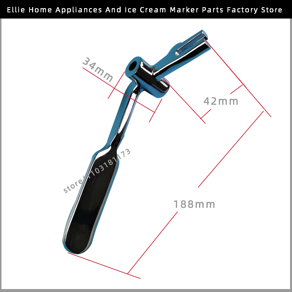 Держатели из трех металлических ручек для замены мягких машин мороженого GS BMQL MQL