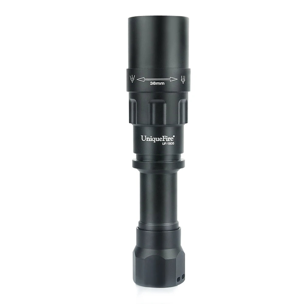 Светодиодный фонарик UniqueFire 1605 T38 XRE уличный Тактический перезаряжаемый фонарь с