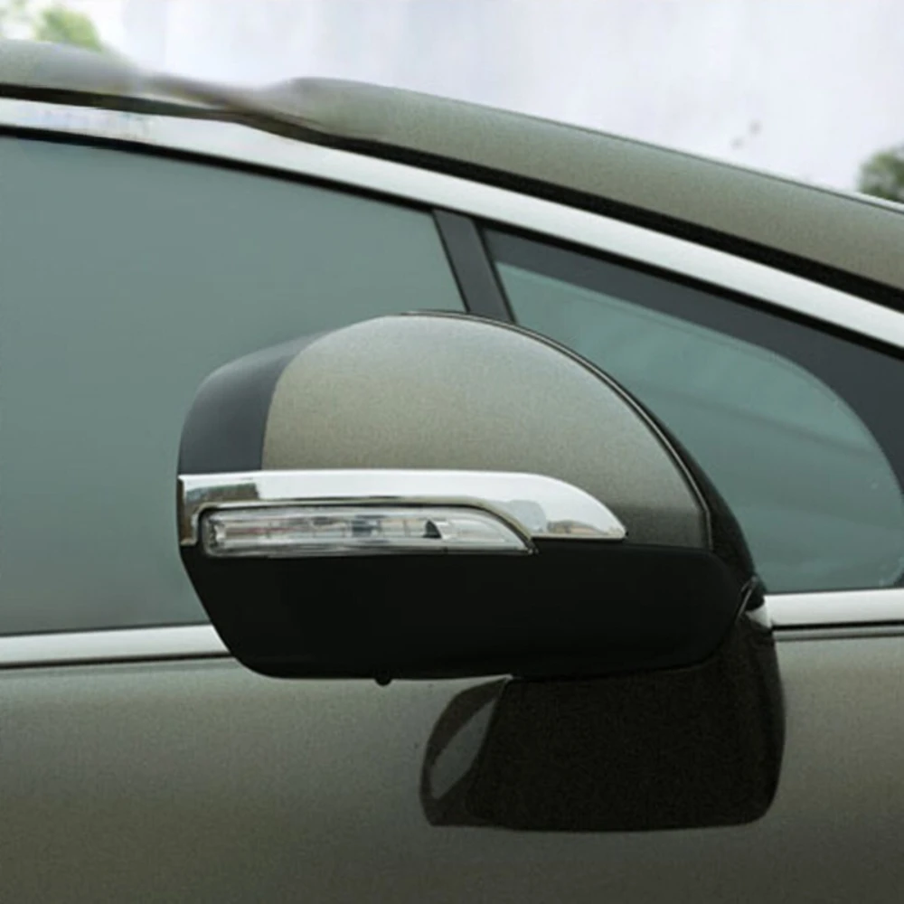 

Color My Life ABS Rear View Mirror Protection Cover Chrome Rearview Mirror Protector Sticker For Peugeot 3008 2013 2014 2015 Car