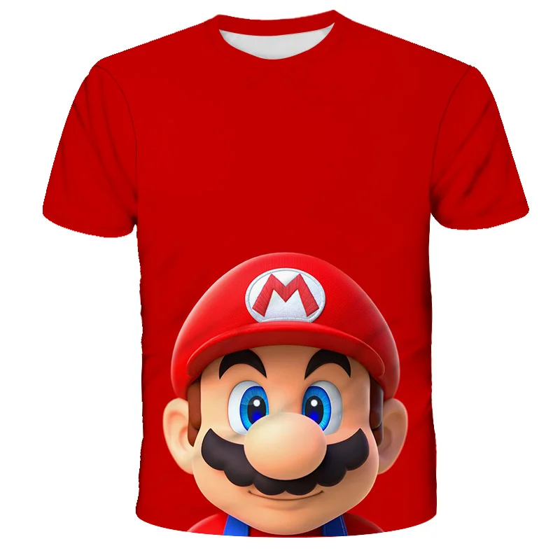 

Kids Girls Clothes Super Mario Brothers Peach Princess Children's T-shirt Girls Boys T Shirt Children's Clothing Baby T-shirts