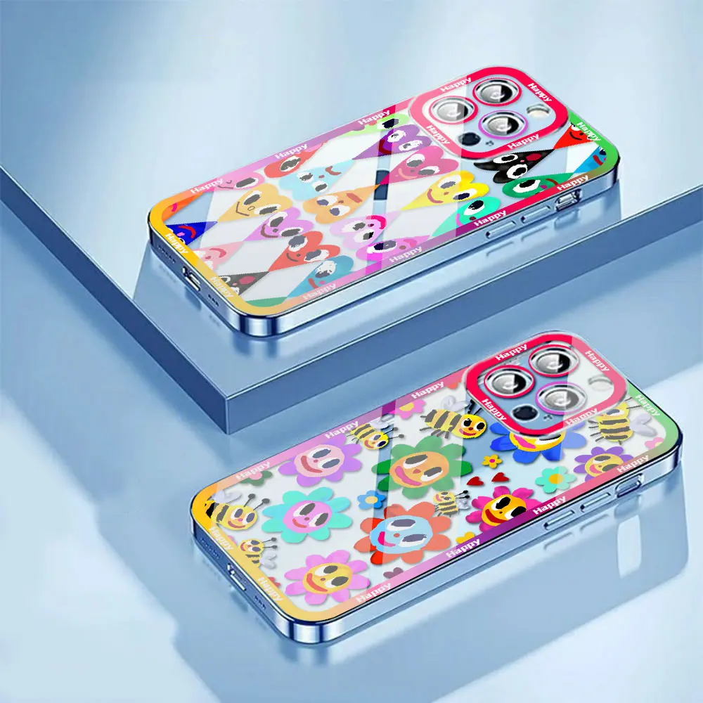 Прозрачный чехол для iPhone 15 14 13 12 Mini 11 Pro Max X XR XS 7 8 SE