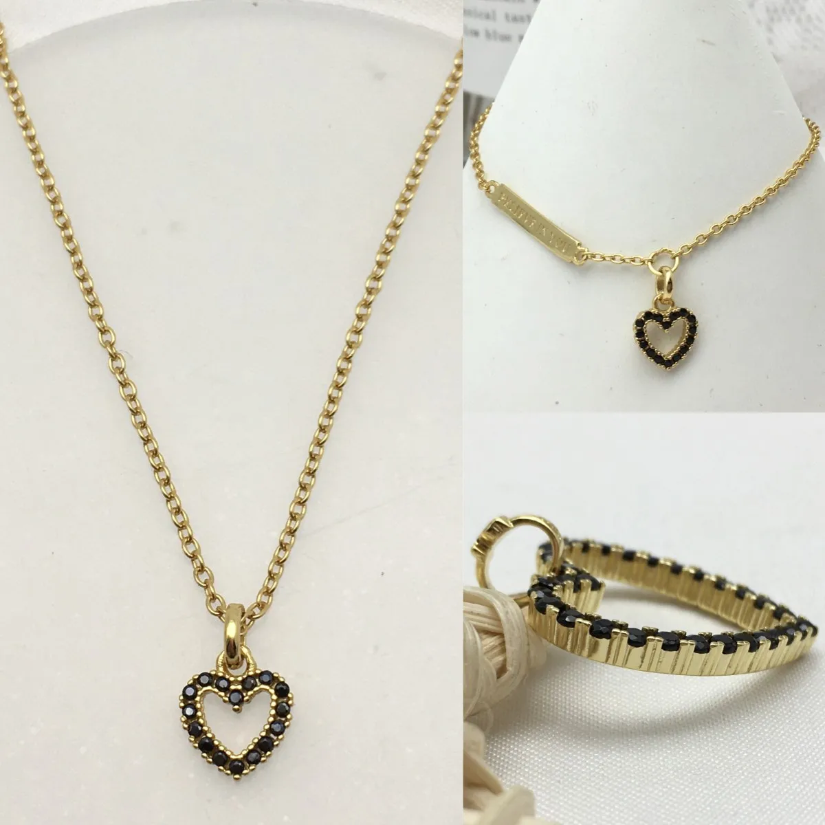 

Women's Jewelry Set Necklace Bracelet Pendant Spanish Bear Original 925 Silver Free Shipping Fashion Gold Chain Black Diamond