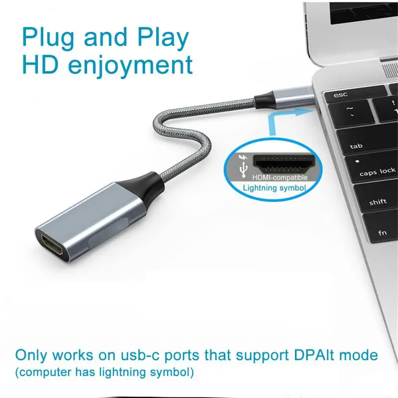 

Usb Type C Video Ultra Hd 4k Usb 3.1 Hdtv Hub Converter For Pc Laptop Tablet Phones 4k Adapter Cables For Macbook New Adapter