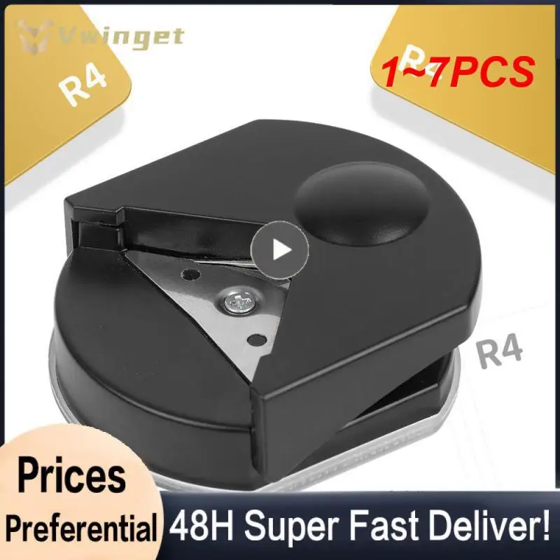 

1~7PCS Corner Rounder R4 Corner Punch Portable Paper Trimmer Cutter For Cards Photo Cutting Craft Scrapbooking Tools