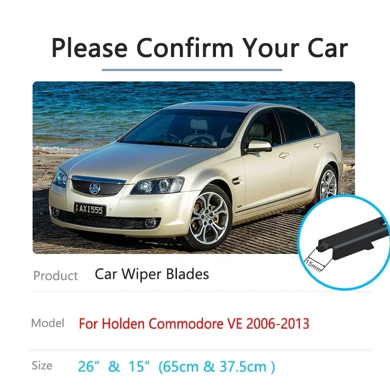 Сменные резиновые щетки стеклоочистителя для Holden Кале командор Омега VE 2006 ~ 2013