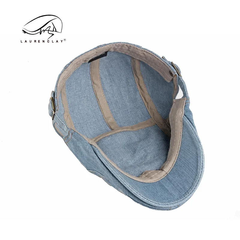 Джинсовые шляпы газетчика регулируемая плоская кепка из плюща берет шляпа для