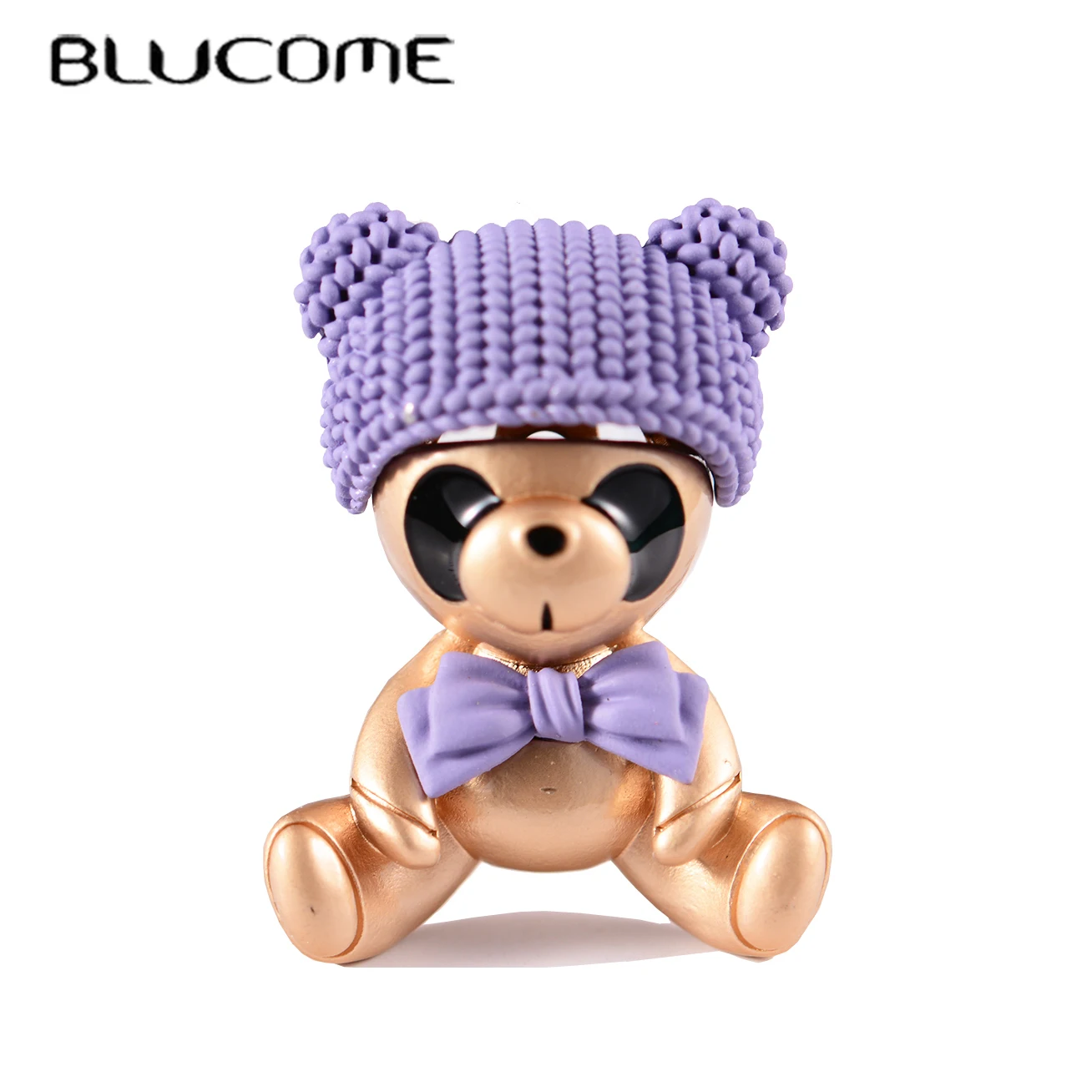 

Blucome Hat Bear With Bow Tie Shape Brooches Enamel Sports Style Jewelry for Girls Boys Clothes Corsage Pins Sweater Clips