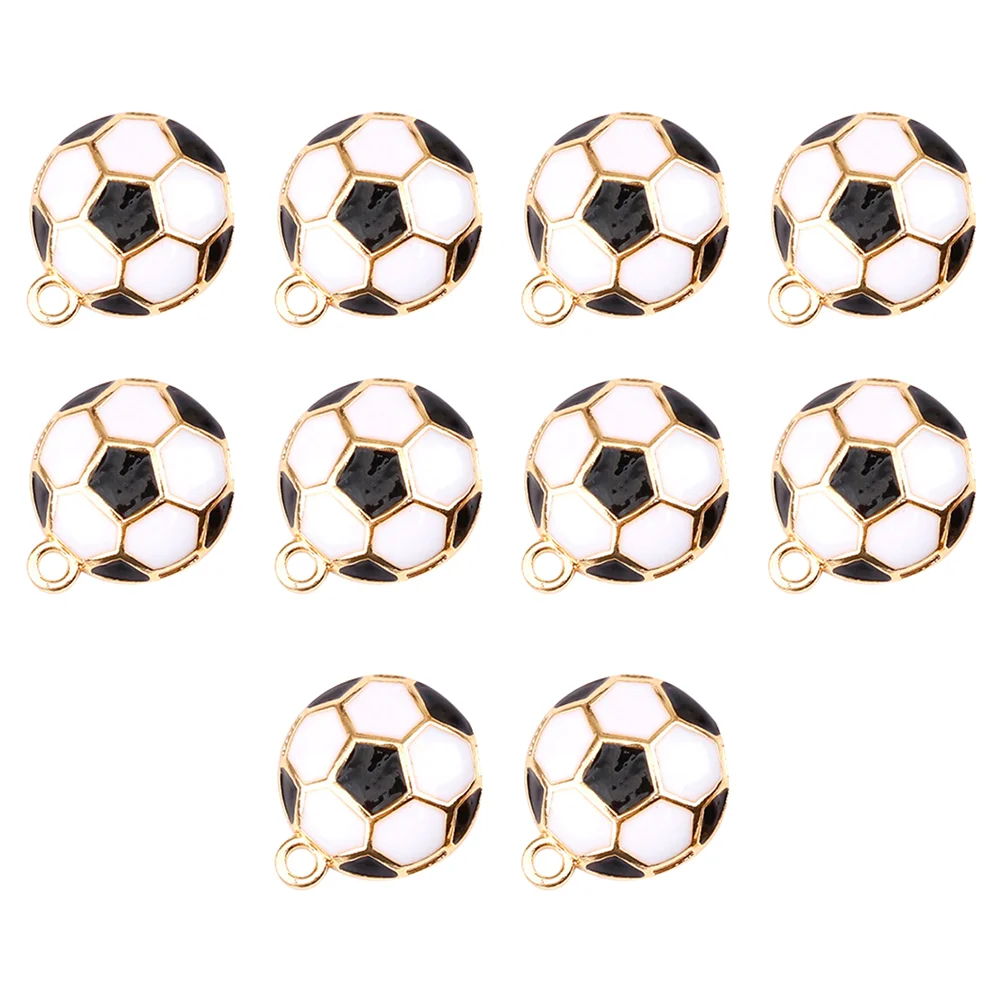 

10pcs Soccer Charms Pendant Charms Alloy Jewelry Bracelets Making Findings