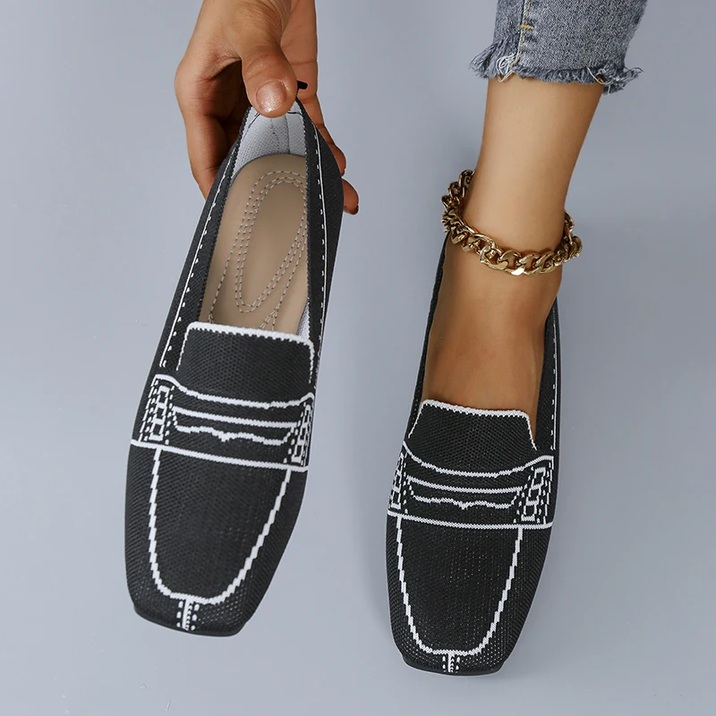 2022 Summer New Fashion Ladies Flat Shoes Light and Comfortable Casual Breathable Sneakers Black All-match Women's Shoes Mujer