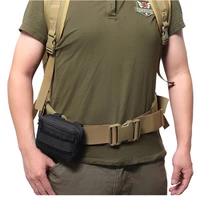 double layer military edc pack men tactical molle waist belt nylon hip pouch fanny pack camping hunting accessories utility bag