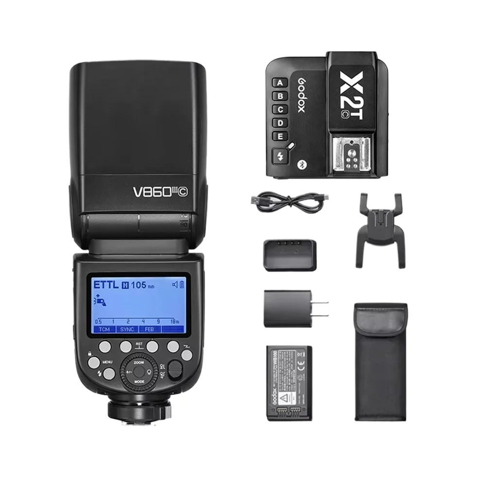 Фото Вспышка Godox V860III V860 III Speedlite E-TTL HSS для камер Canon, Sony, Nikon, Fuji, Olympus, Panasonic, Pentax. №1