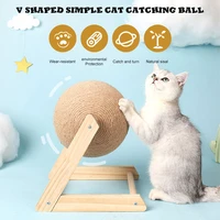 cat scratching ball toy kitten sisal rope ball board grinding paws toys cats scratcher wear resistant pet interactive supplies