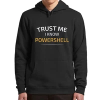 i know powershells hoodies funny computer nerd geeks programmers gift pullover hoody casual unisex hooded sweatshirt