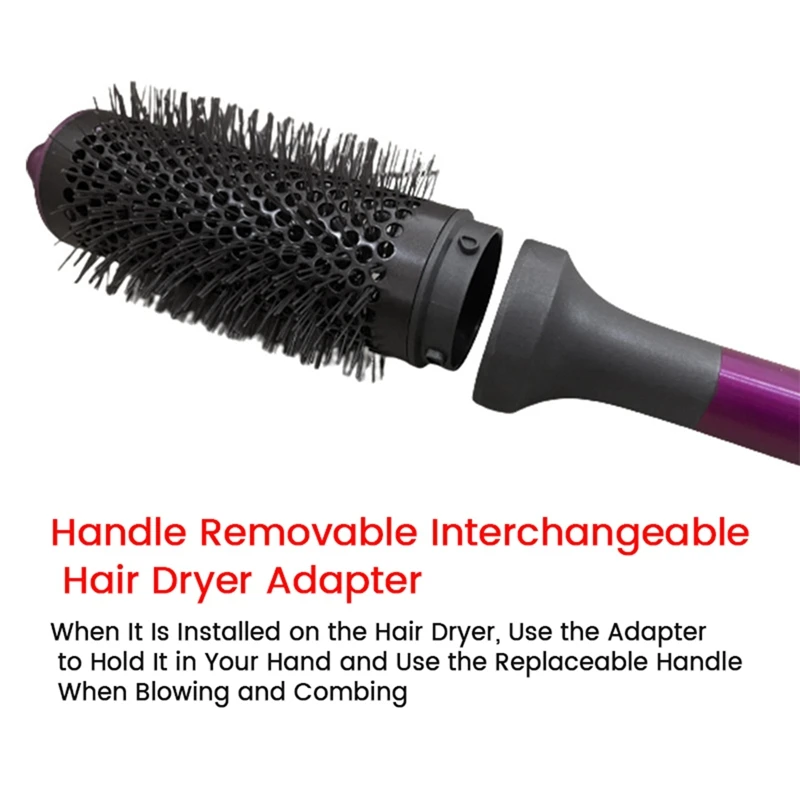 

Cylinder Comb+Handle For Dyson Airwrap Hair Dryer Replacement Accessories Multi-Functional Dual-Purpose Cylinder Comb Set