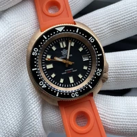 steeldive men bronze dive watch 200m water resistant ceramic bronze bezel automatic movement wristwatch