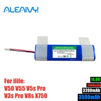 original for ilife v3 plus v5s pro v5spro x750 v3s pro 14 414 8v 2600mah rechargeable battery robotic cleaner accessories parts