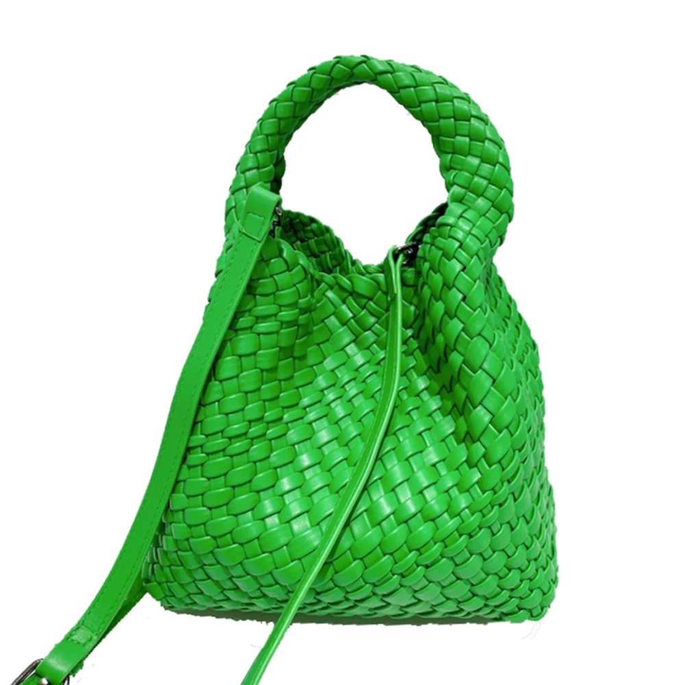 

Straw Handbags For Women New Beach Shoulder Bags Female Genuine Leather Crossbody Purses Ladies Fashion Vacation Messenger Purse