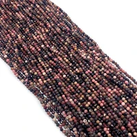natural stone facet loose beads rhodonite high quality jewelry diy making necklaces bracelets earrings beaded charms accessories