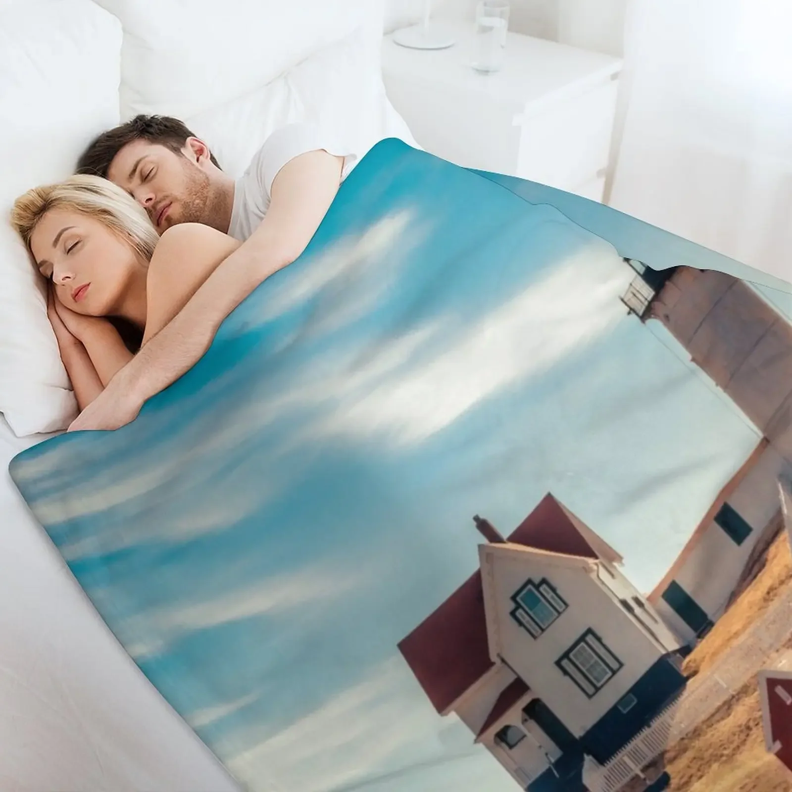 Одеяло Cape Neddick Nubble Lighthouse декоративное одеяло для дивана одеяла