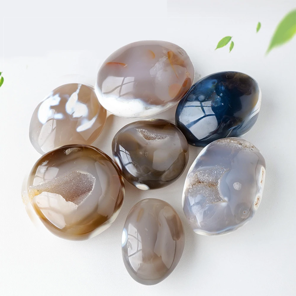 

Mineraali Natural Agate Geode Stone Ornament Healing Crystal Specime Quartz Bulk Reiki Real Polished Gemstone Promote Relaxation