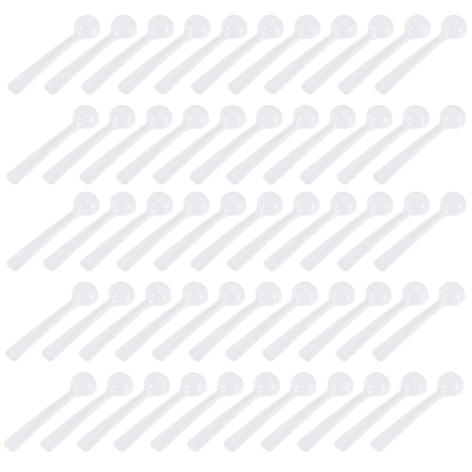 

100 Pcs Cosmetics Disposable Tiny Measuring Scoop Traces