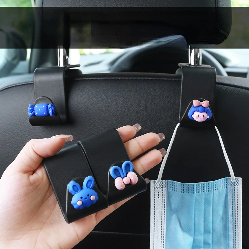 

1 Pc Cute Cartoon Hooks Car Seat Back Hanger Headrest Mount Storage Holder Creative Animal Decoration Hook Multifunc Organizer