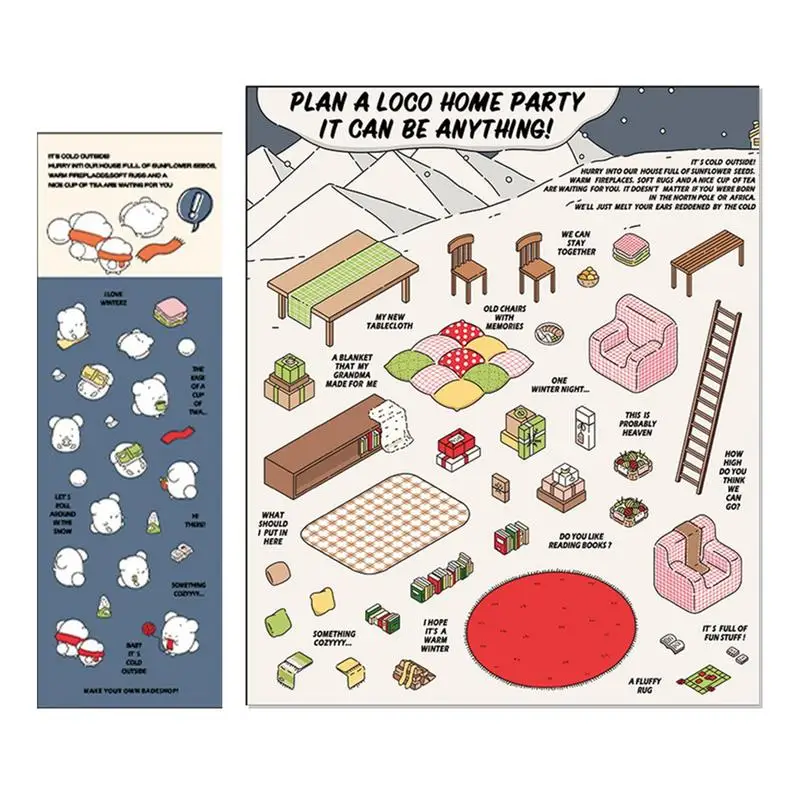 Сделайте свой собственный дом наклейки 3D ландшафтный дизайн наклейка