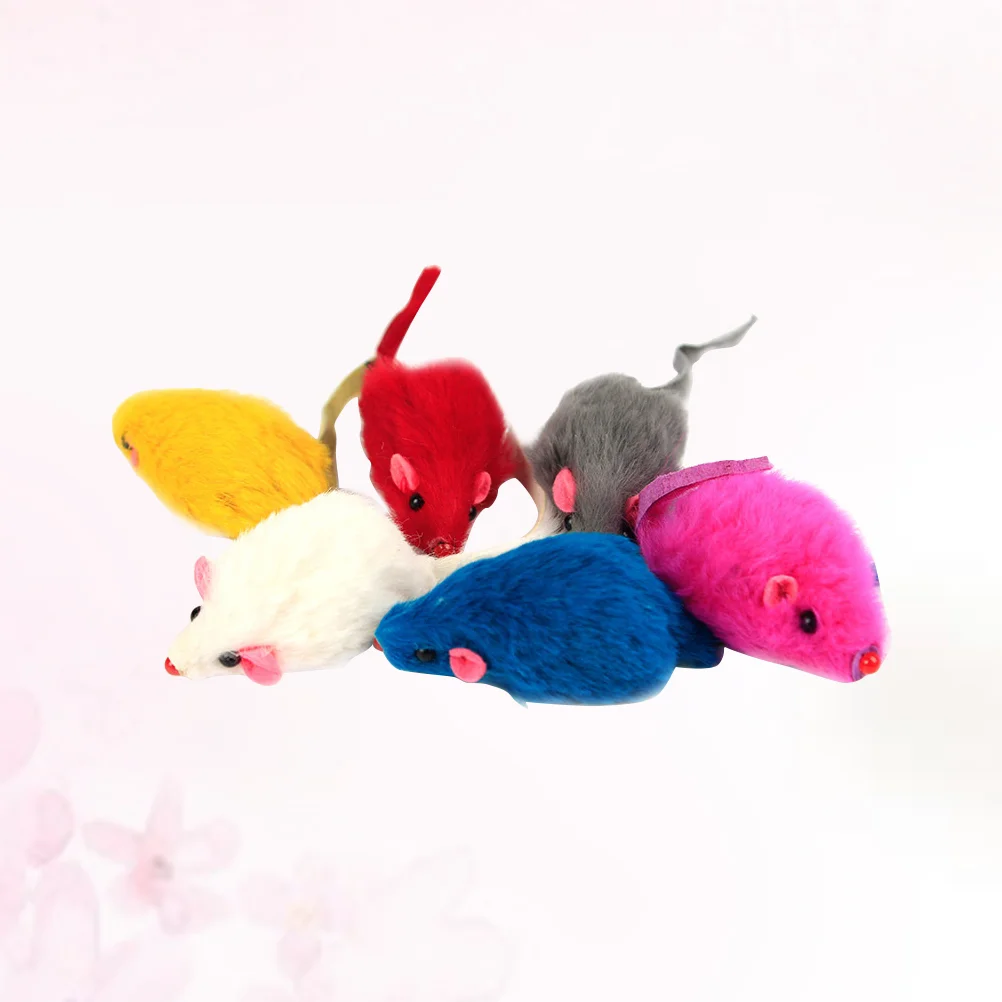 

14Pcs Funny Rabbit Fur False Mouse Pet Cat Toys Mini Funny Playing Toys For Cats Kitten Pet Accessories Interesting products