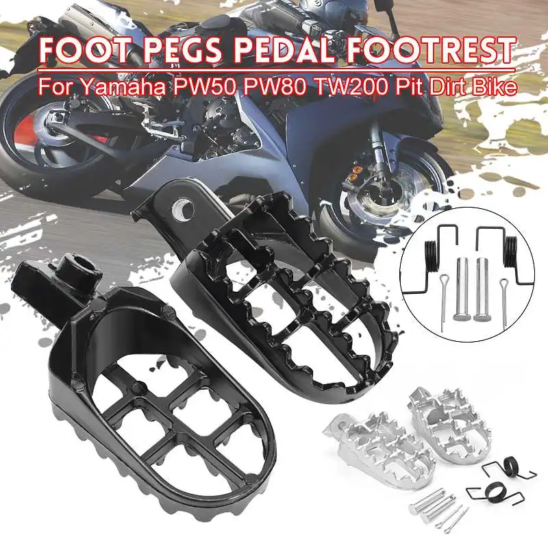 

Universal Motorcycle Foot Pegs Rests Footpegs Motorbike Foot Rest Aluminium Dirt Pit For Yamaha PW50 PW80 TW200 For Honda XR/CRF