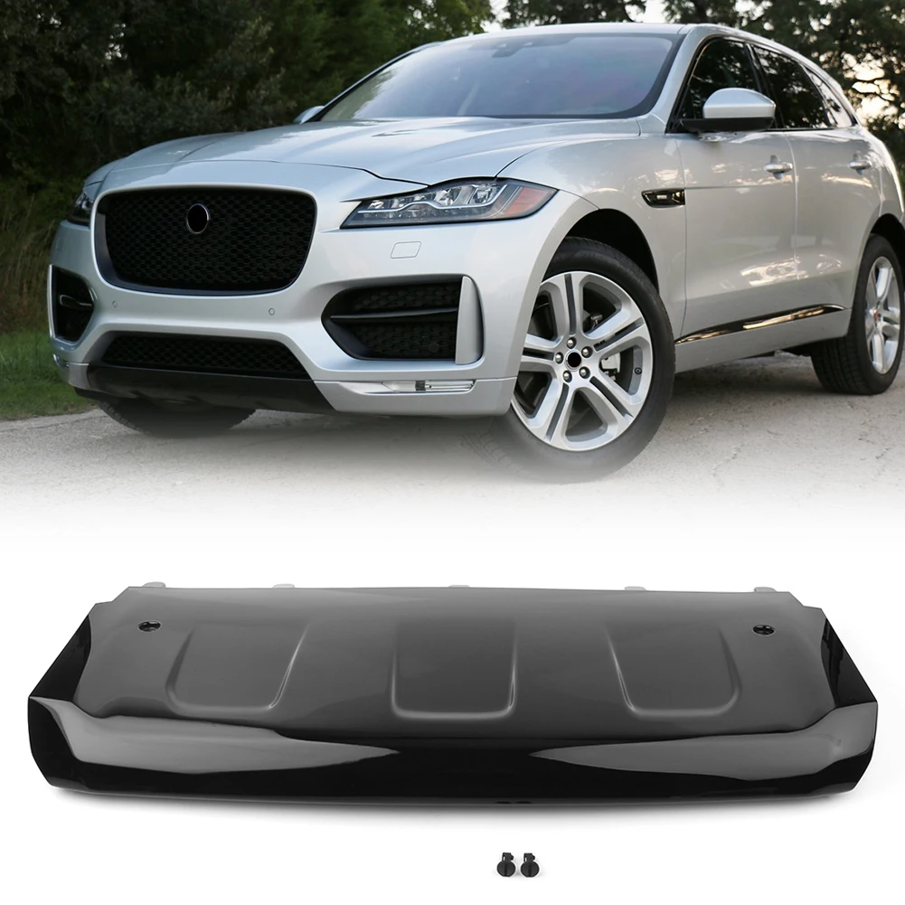 Фото Нижняя защитная накладка на передний бампер для Jaguar F-Pace R-Sport FPace Rsport 2016 2017 2018 2019 2020 №1