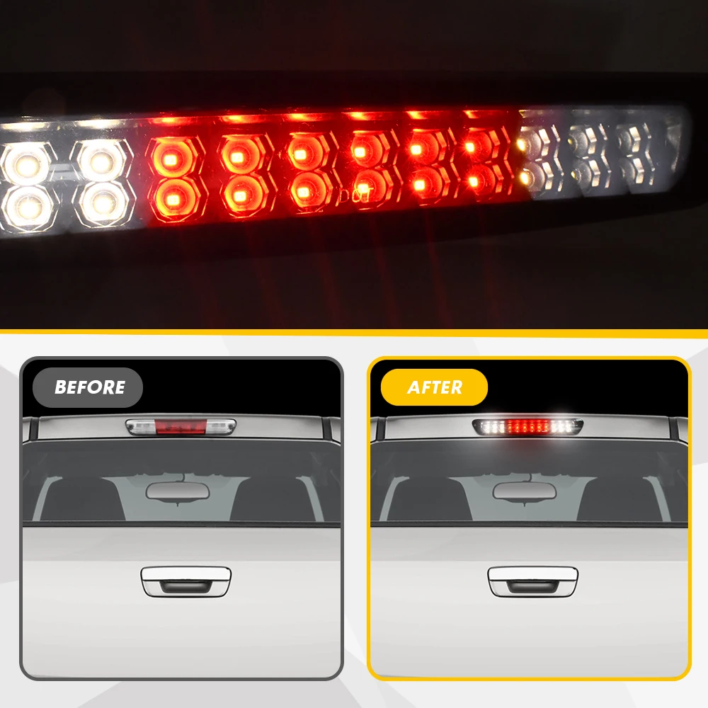 3-й стоп-сигнал подходящий для Dodge Ram 1500 94-01 2500 3500 94-02 двухрядные фонари