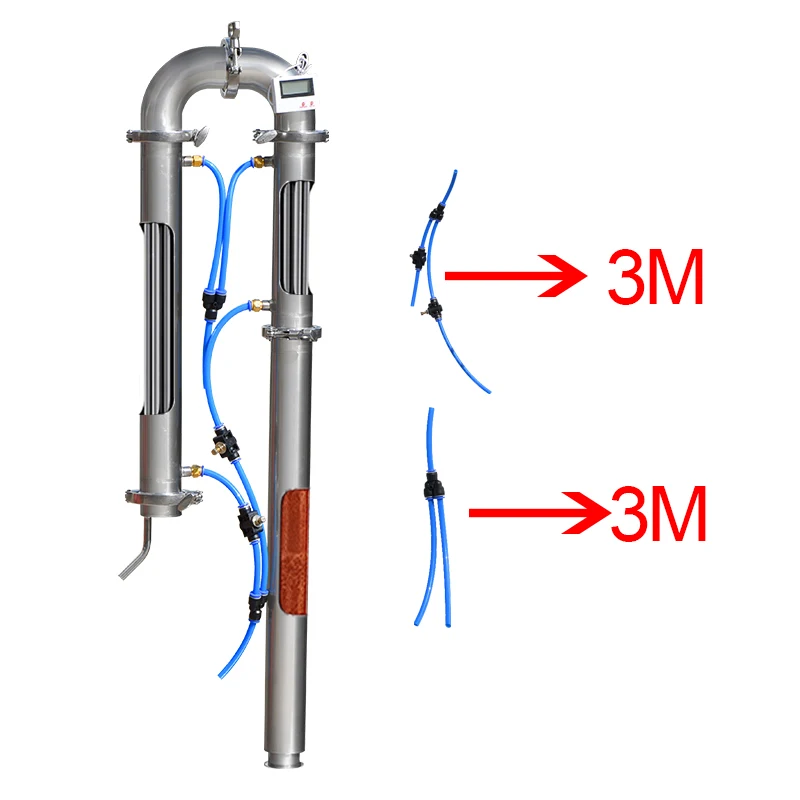 

NEW 304 distillation tower with copper mesh can be used with 35L 60L fermenter family brewing machine brewing equipment