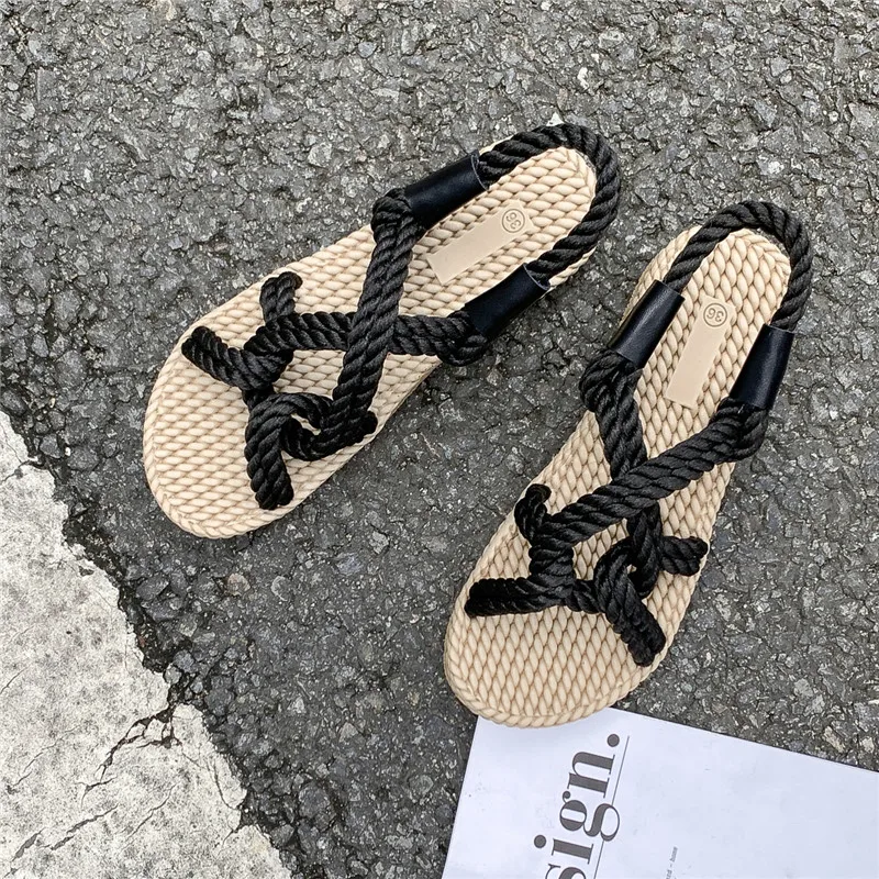 2023 Women's Sandals Open-toe Summer Casual Shoes Women's Beach Sandals Women's Breathable New Fashion Flats