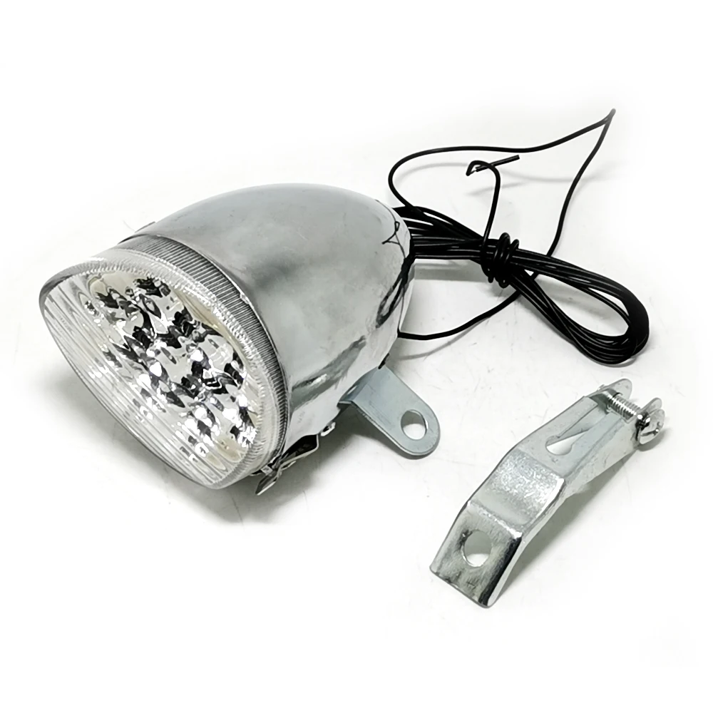 

Q040 Bicycle Light 7 LED Retro Classic Bike Headlight Bicycle Retro Head Light Front Fog Safety Lamp