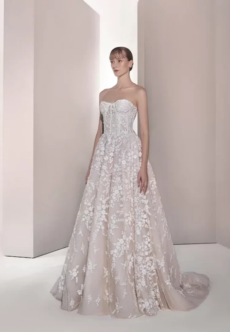 Vestido De Novia Encaje Minimalista Elegante 2025 Свадебное платье трапециевидной формы Vestidos Alta Costura Sob