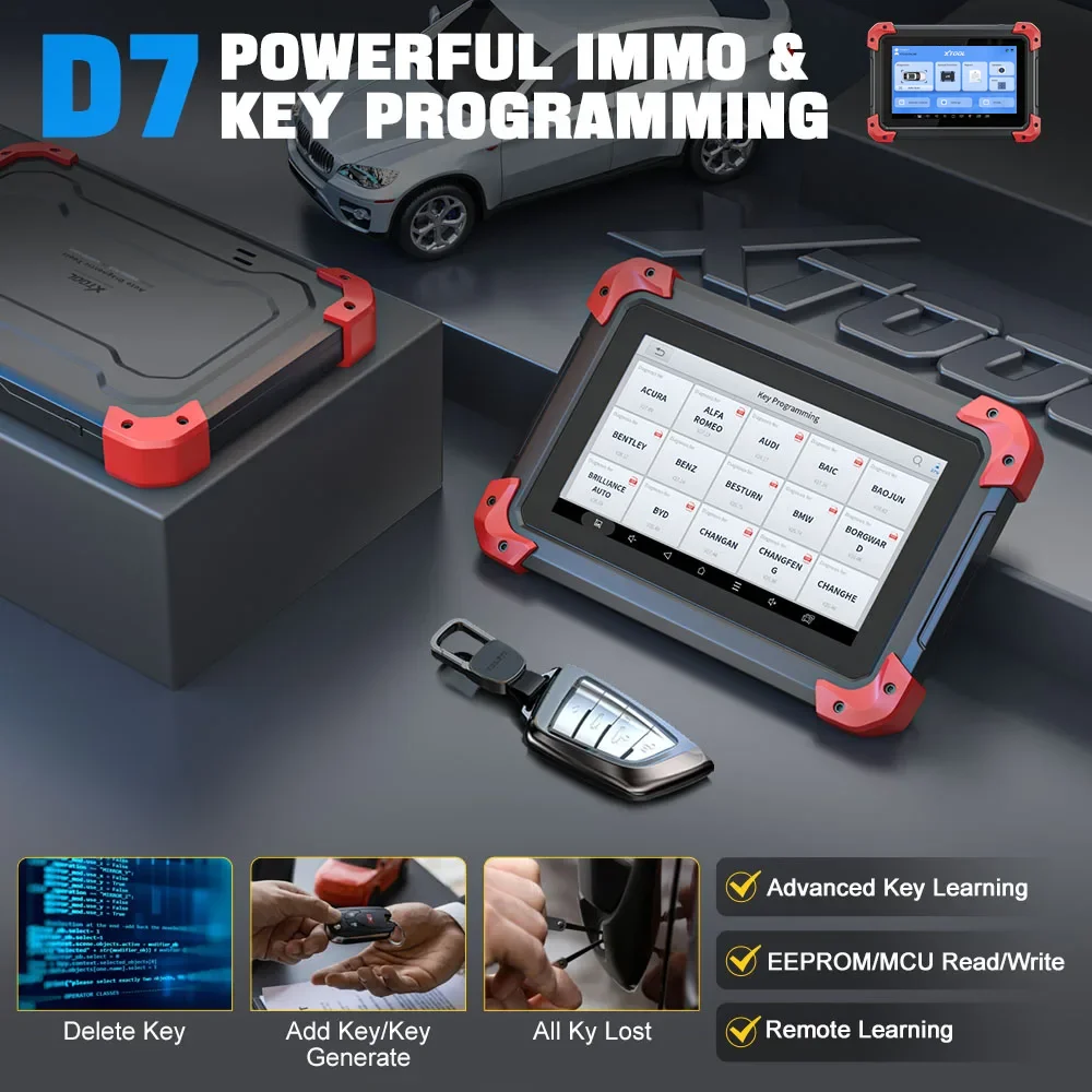 XTOOL D7 Все системы Автомобильный диагностический инструмент Двунаправленный