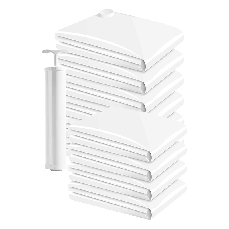 

10PCS Nylon Storage Bags For Clothes Quilt Space Saver Vacuum Bags For Blanket Including