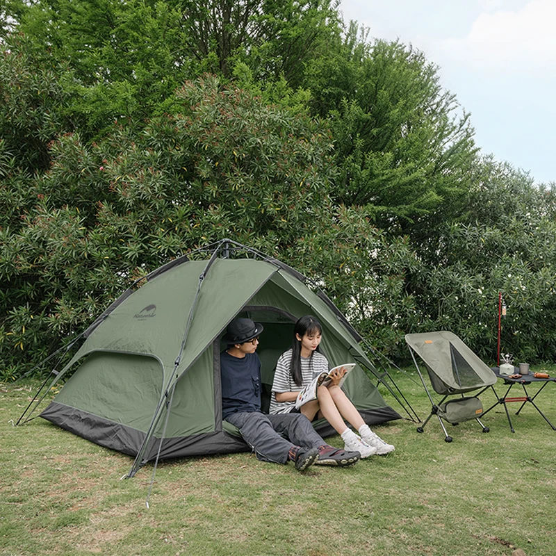 Купить Naturehike палатка для кемпинга 3-4 человек на открытом воздухе Вентиляционное укрытие портативное туристическое укрытие двойного назначения ав...