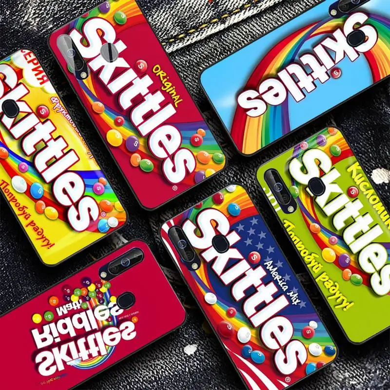 

S-Skittless Sweet Sour Fruit Candies Phone Case for Samsung A51 01 50 71 21S 70 31 40 30 10 20 S E 11 91 A7 A8 2018
