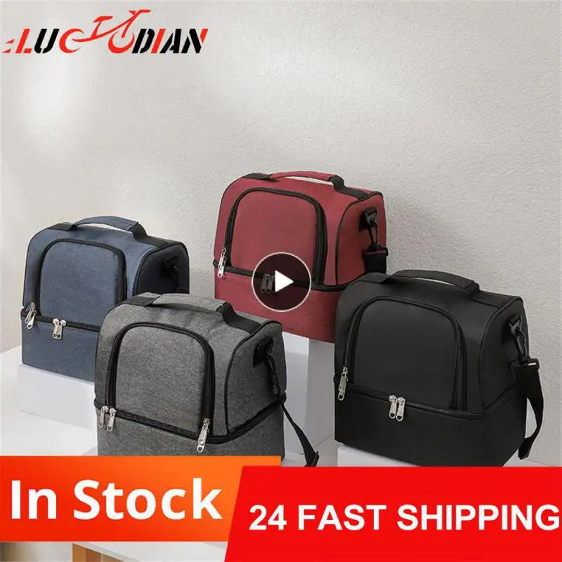 

Storage Supplies Oxford Cloth Lunch Bag Thickening And Increasing Heat Preservation And Cold Preservation Outdoor Supplies Grey