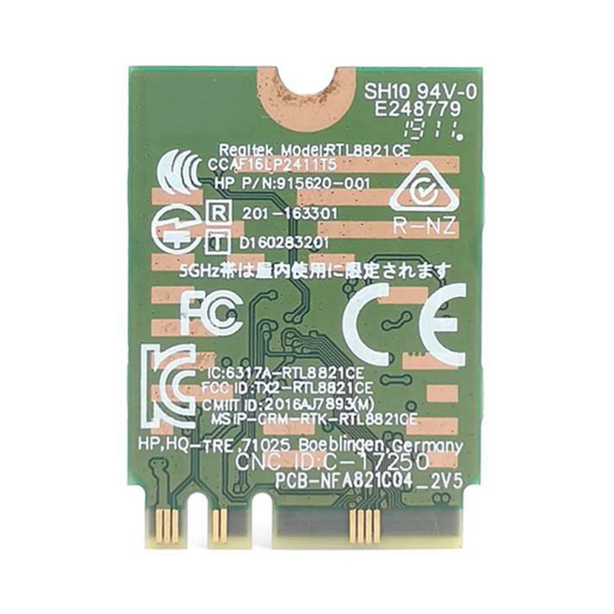 RTL8821CE 802.11AC 1X1 Wi-Fi + BT 4 2 комбинированный адаптер карта SPS 915621-001 беспроводная Netowrk для