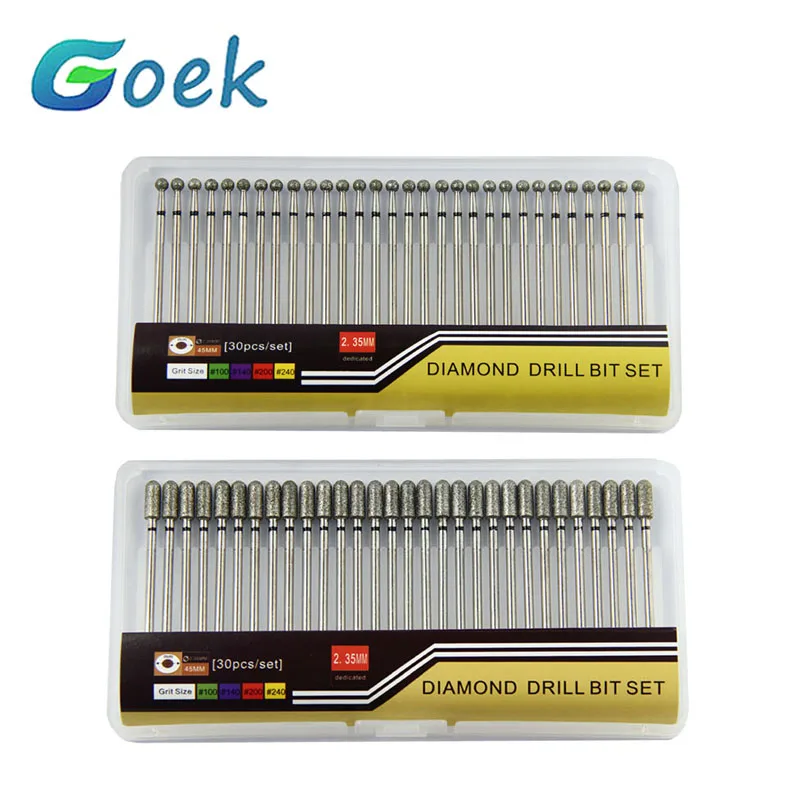 

10pcs Dentistry Tools Zirconia Ceramics Crowns Polisher Dental Diamond Bur HP Drill Bit Dental Lab Diamond Grinding Polish Burs