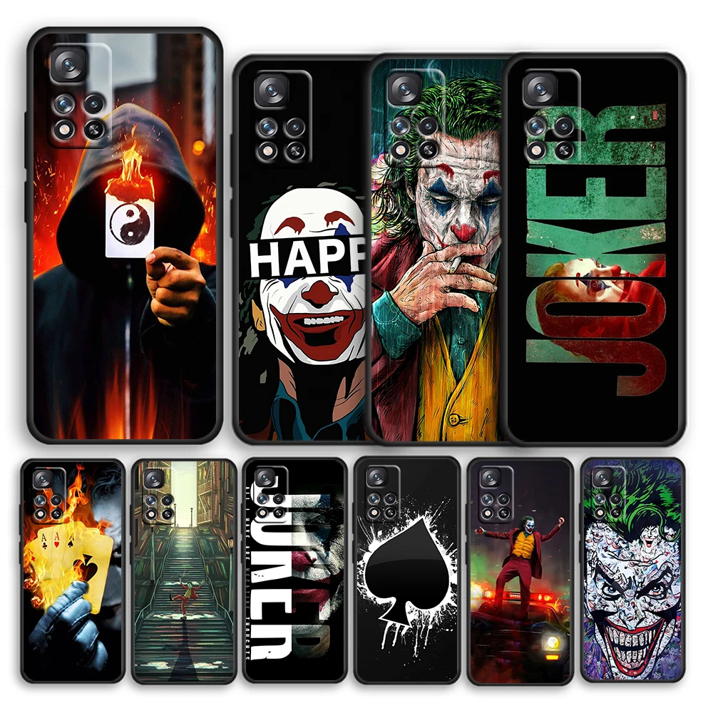 

DC Suicide Squad Joker Cool Soft Black Phone Case For Xiaomi Redmi Note 12 11E 11S 11 11T 10 10S 9 9T 9S 8T 8 Pro Plus 5G Cover