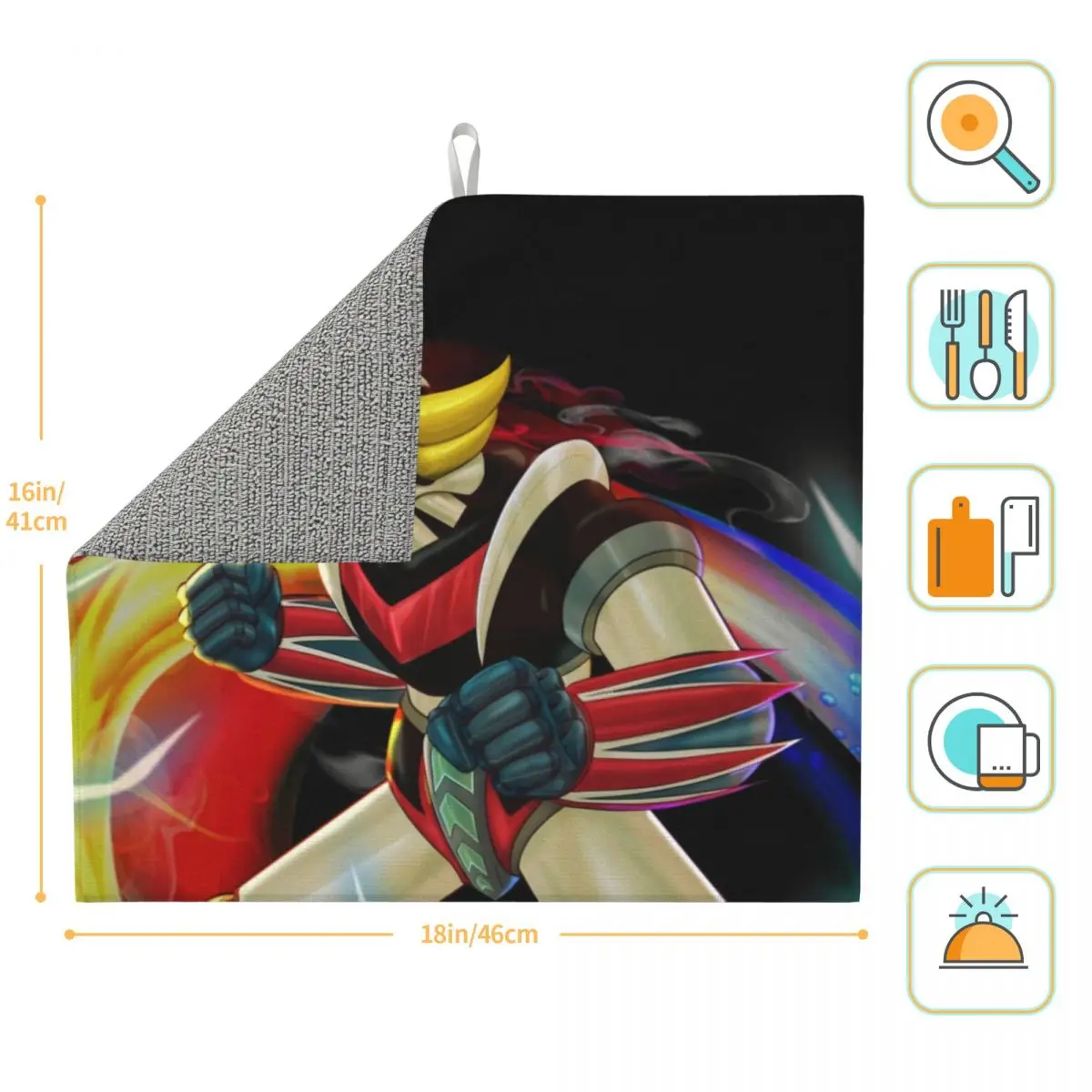 Пользовательский абсорбирующий коврик из микрофибры в форме НЛО робот-утварь