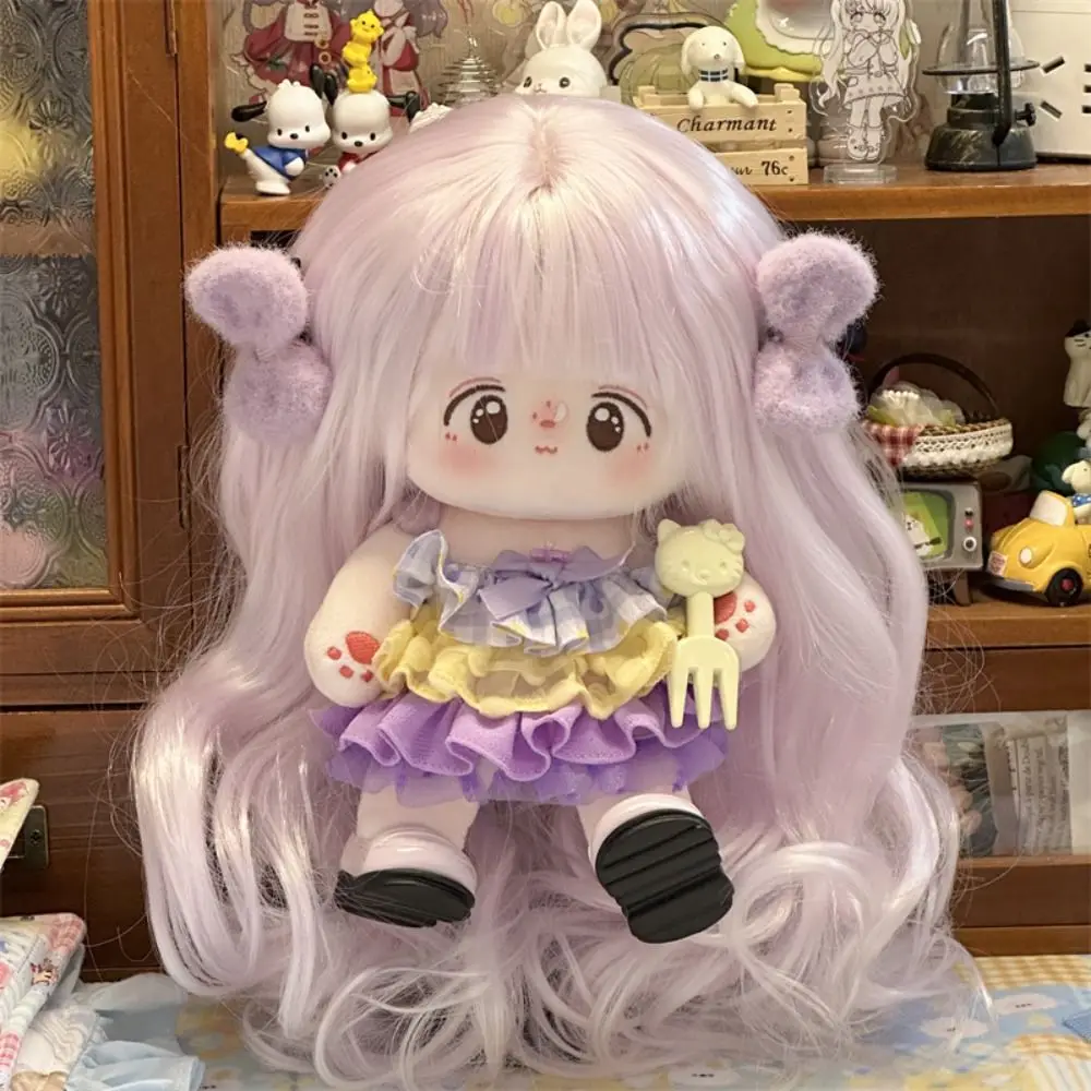 Милые длинные кудрявые волосы хлопковая кукла парик из химического волокна