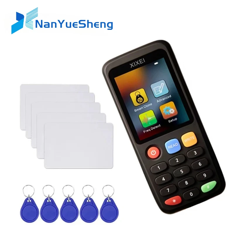 Фото Новый дубликатор NFC 13,56 МГц и RFID 125 кГц, считыватель/записыватель карт T5577/NTAG213/215, программатор ключей-брелоков и копировщик бейджей №1