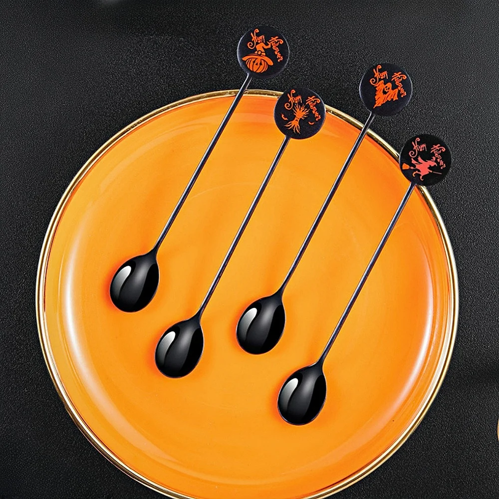 Hello Halloween Креативный Набор Посуды Из Нержавеющей Стали 304 - Дьявол Ведьма Тыква