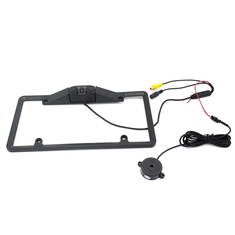 

Car Rear View License Plate Camera Waterproof License Plate Frame Video 170 Degrees Night Vision Parking Sensor Camera