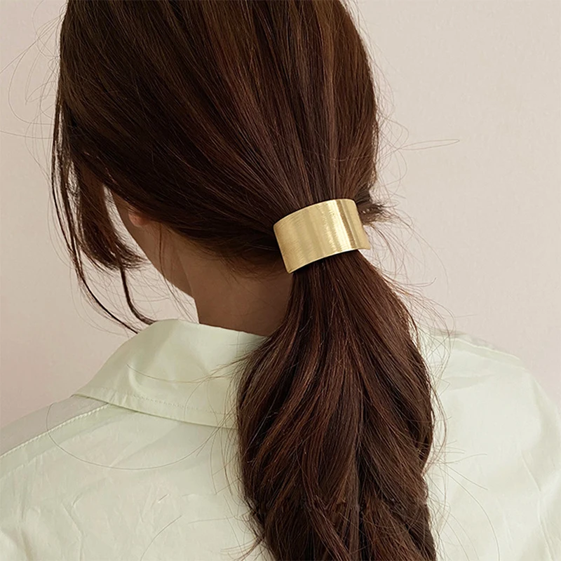 Новые металлические резинки для волос держатель конского хвоста резинка женщин